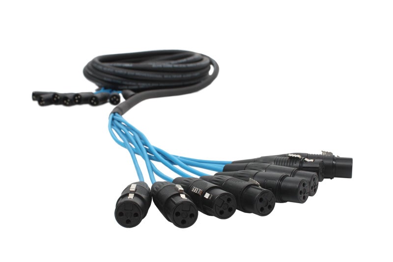 Elite Core PEX830 | 8 Channel Fan to Fan XLR Extension Snake | 30' ft - Image 2